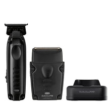 Load image into Gallery viewer, BaBylissPRO Limited Edition Lo-ProFX Compact Cordless Trimmer &amp; Single Foil Shaver Set - Black
