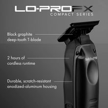 Load image into Gallery viewer, BaBylissPRO Limited Edition Lo-ProFX Compact Cordless Trimmer &amp; Single Foil Shaver Set - Black
