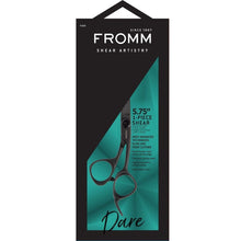 Load image into Gallery viewer, Fromm Shear Artistry Dare 1-Piece Hair Cutting Shears Matte Black - 5.75&quot; F1022
