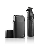 BaBylissPRO LimitedFX Matte Black Trimmer & Double Foil Shaver Duo Set