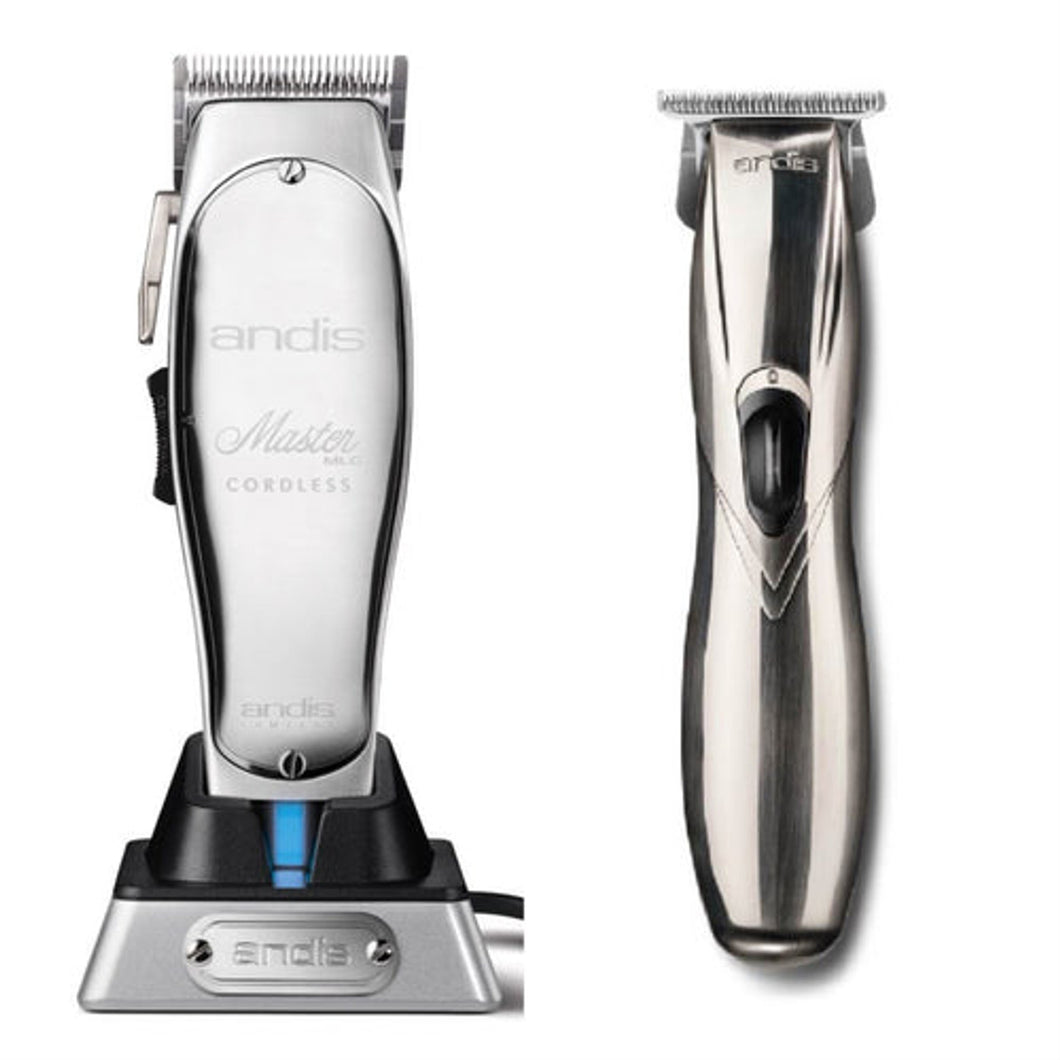 Andis Cordless Master and Slimline LI Trimmer Set