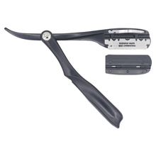 Load image into Gallery viewer, Misaki Japanese Folding Razor Black MR-01BLK
