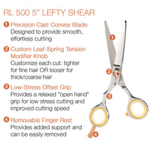 Load image into Gallery viewer, Cricket Centrix Roc-it Dog 5" Lefty Shear
