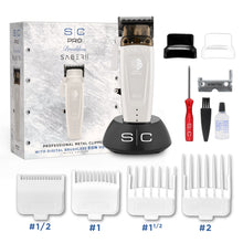 Load image into Gallery viewer, StyleCraft Limited Edition White Saber II Cordless Metal Clipper

