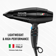 Load image into Gallery viewer, BaBylissPRO Rapido Dryer Black
