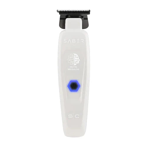 StyleCraft Limited Edition White Saber II Cordless Digital Brushless Motor Trimmer