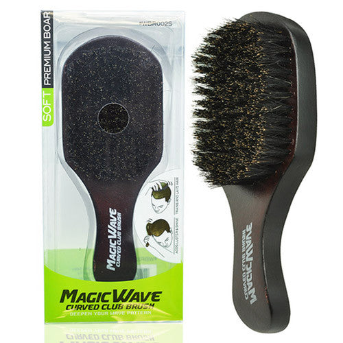 Black Ice Response Magic Wave Club Brush w/Handle (SOFT)