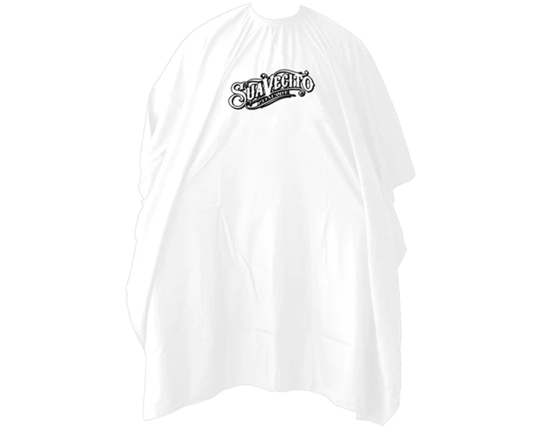 Suavecito White  Barber Cape