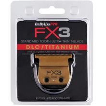 Load image into Gallery viewer, BaBylissPRO FX3 Gold  Titanium Replacement T-Blade FX703G
