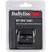 Load image into Gallery viewer, BaByliss Pro Replacement DLC Deep Tooth T-Blade  Black FX707BD2
