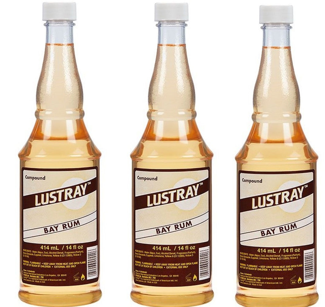 Clubman Lustray Bay Rum 14 oz 3Pack