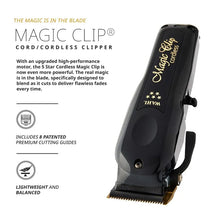 Load image into Gallery viewer, Wahl 5 Star Cordless Black Magic Clip #3026432
