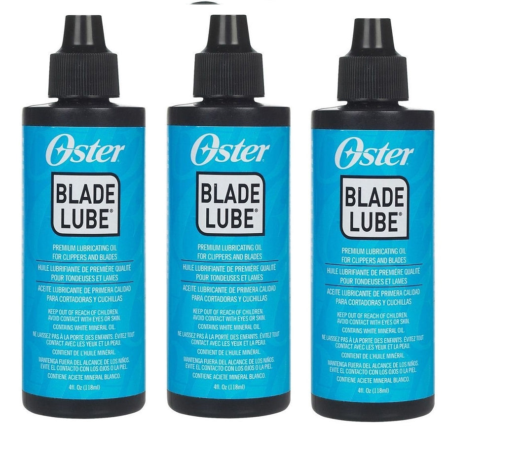 Oster Blade Lube Lubricating Oil 4 oz 3-Pack