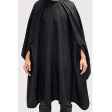 Load image into Gallery viewer, Barber Strong The Hands Free Barber Cape - Solid Black
