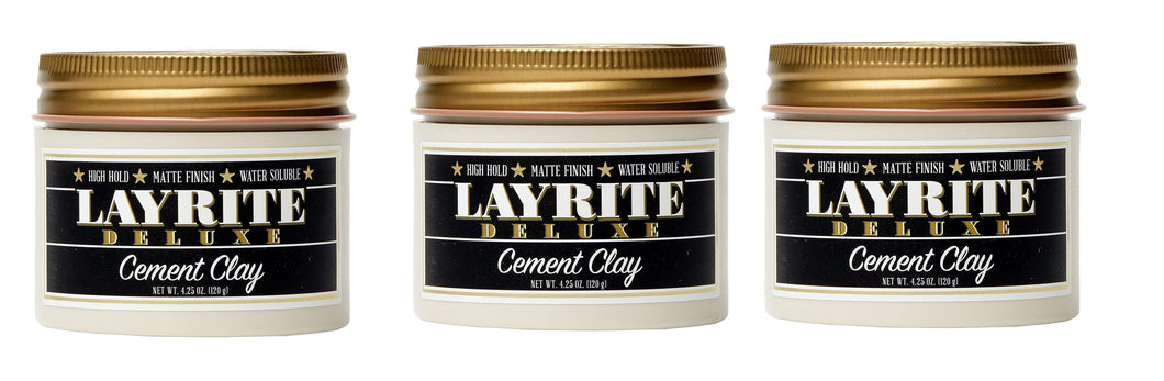 Layrite Cement Clay 4oz 3Pack