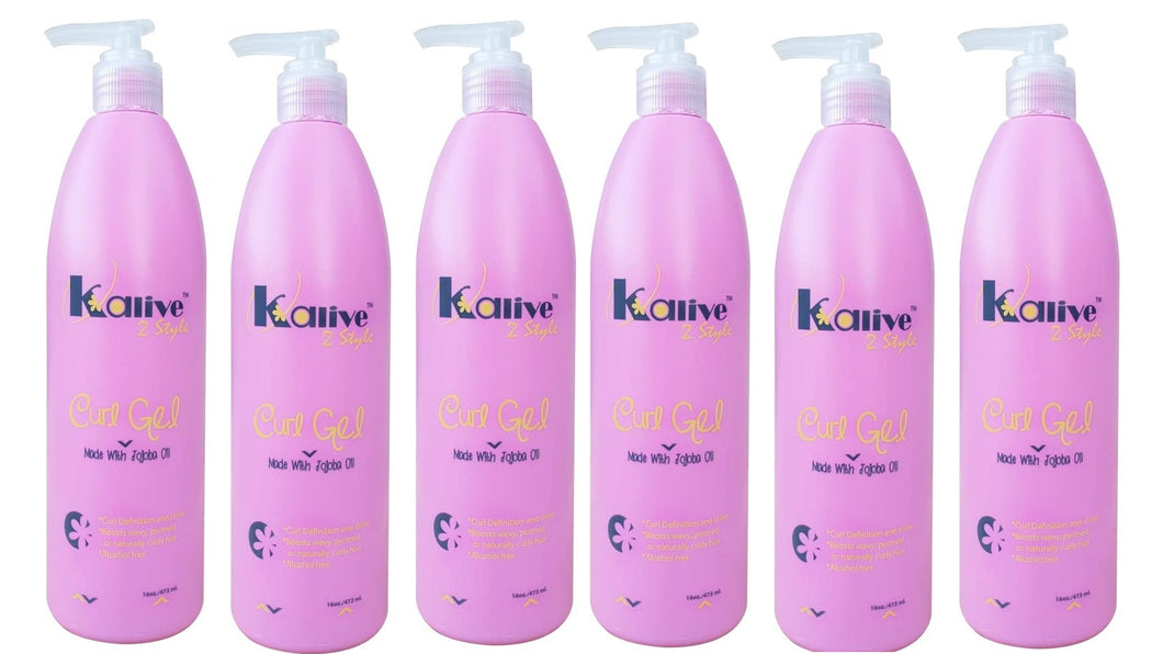 Kalive Curl Gel 16 oz Pack of 6