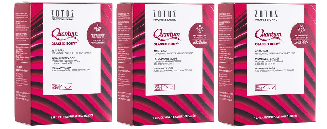 Zotos Quantum Classic Body Perm Pack of 3