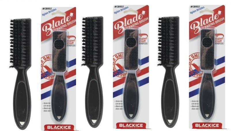 Black Ice Professional Clipper  Brush 3Pack