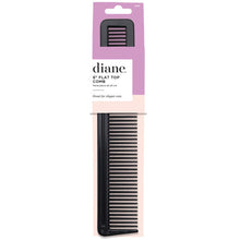 Load image into Gallery viewer, Diane Flat Top Comb 8&quot; - Black D42 12Pack
