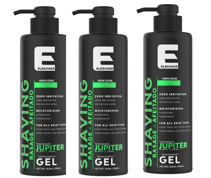 Copy of Elegance Plus Shaving Gel Green 17oz 3-Pack