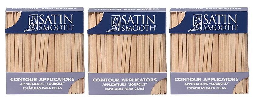 Satin Smooth Eyebrow Applicators 200PK 3-Pack