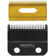 Gamma+ Black Diamond Fixed Taper with Gold Titanium Deep Tooth Clipper Blade Set GPCRBTS