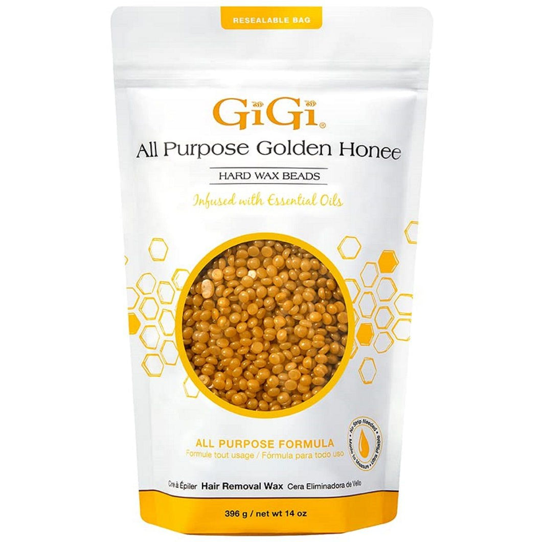 GiGi All Purpose Golden Honee Hard Wax Beads 14 oz