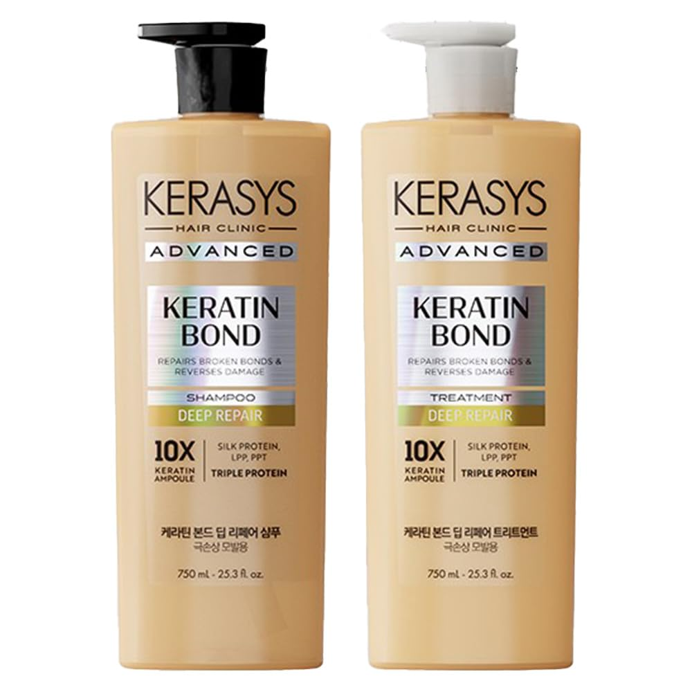 Kerasys Advanced Keratin Bond Deep Repair Shampoo & Treatment 20.2 oz