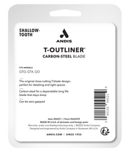 Load image into Gallery viewer, Andis T-Outliner Replacement Blade Carbon Steel Shallow Tooth
