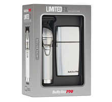 Load image into Gallery viewer, BaBylissPro LimitedFX Silver Trimmer &amp; Double Foil Shaver Duo Set
