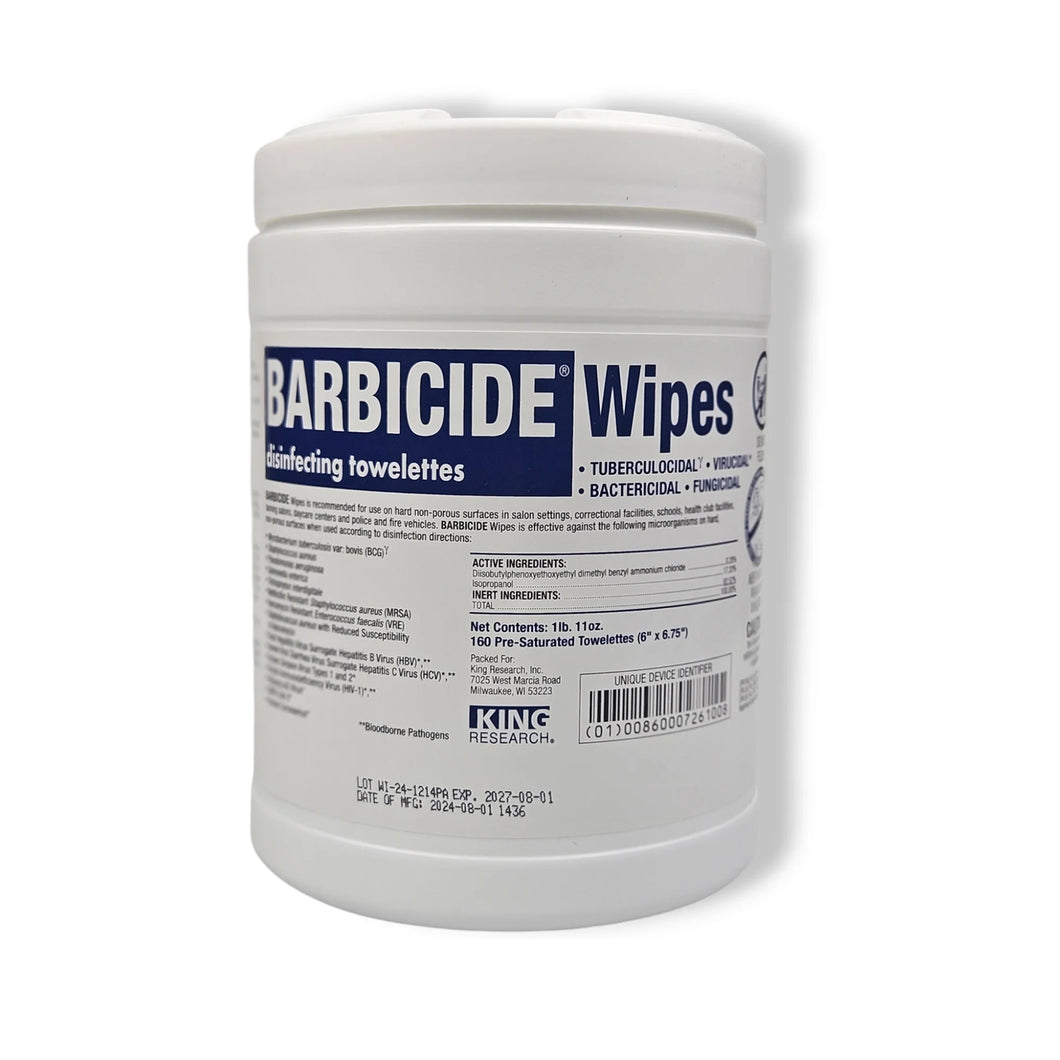 King Research Barbicide Wipes 160ct