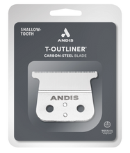Load image into Gallery viewer, Andis T-Outliner Replacement Blade Carbon Steel Shallow Tooth
