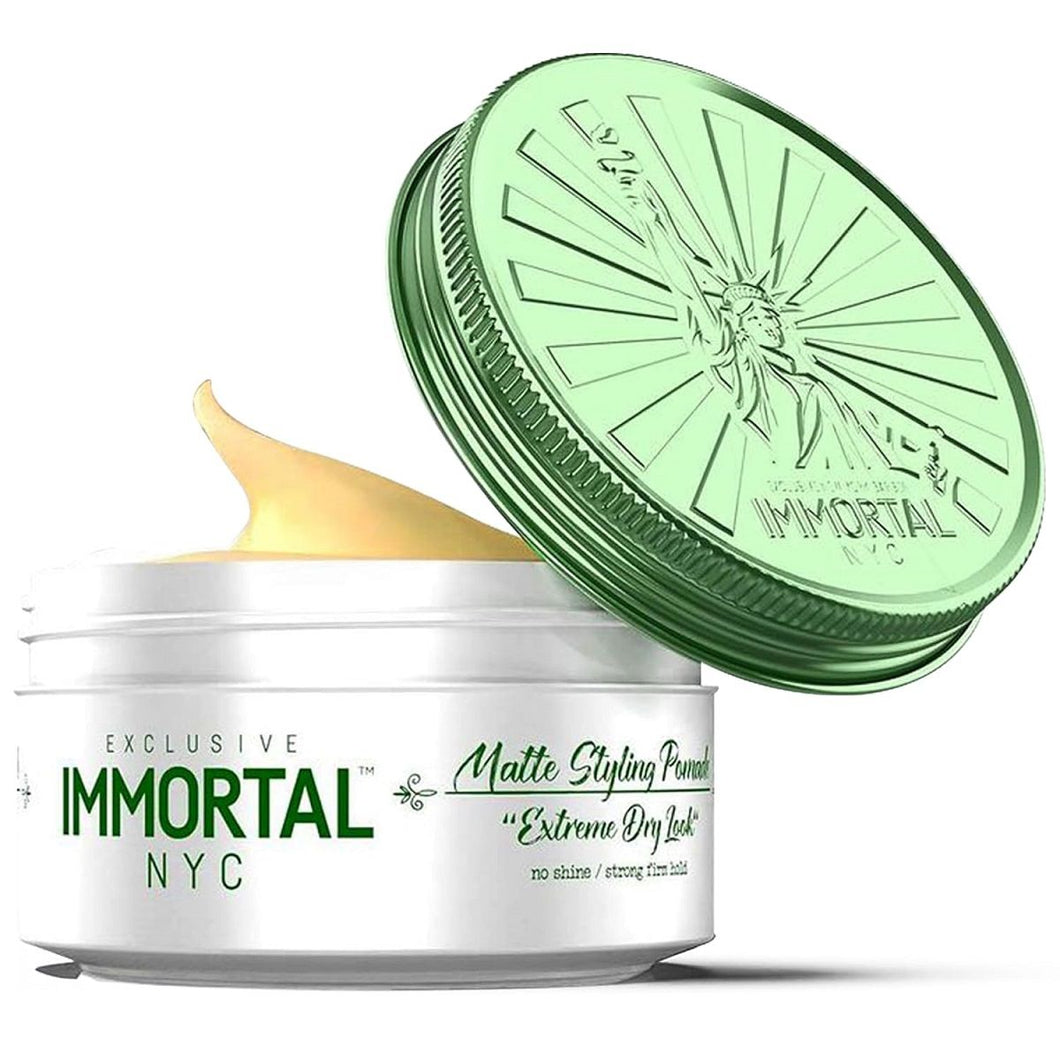 Immortal NYC Exclusive Matte Styling Pomade  Extreme Dry Look 5.07 oz