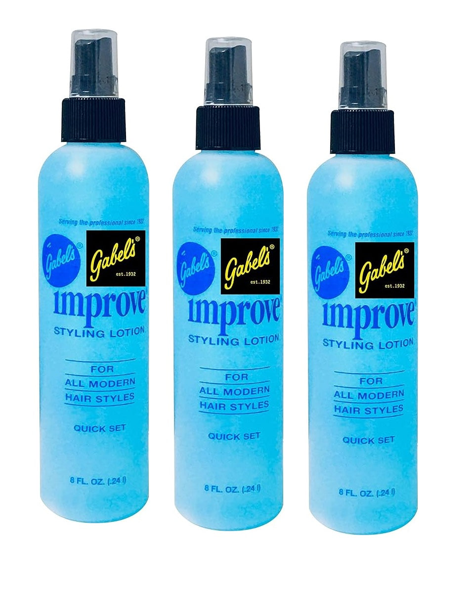 Gabel's Improve Spray Styling Lotion 8 oz 3Pack