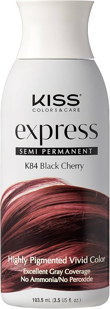 Kiss Express Semi Permanent Hair Color Black Cherry  K84  3.5 oz