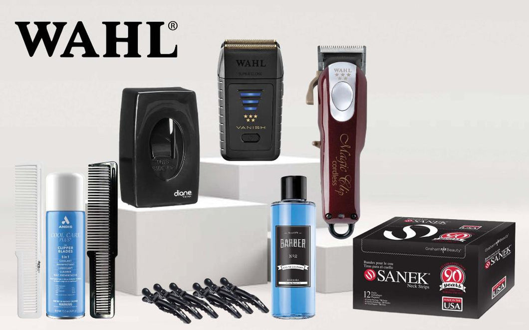 Wahl Magic Cordless and Vanish Shaver Barber Kit