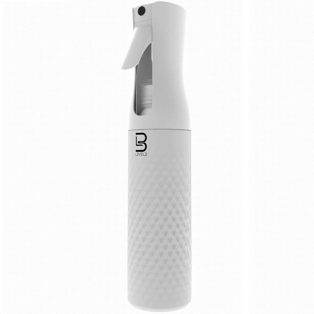 Level 3 Beveled Spray Bottle - White 10.14 oz