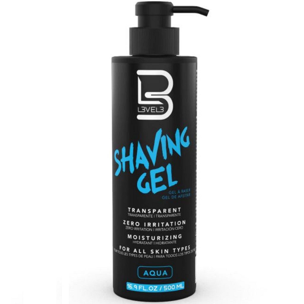 Level 3 Transparent Shaving Gel - Aqua 16.9 oz