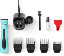 Load image into Gallery viewer, Wahl Professional Sterling Mag Trimmer Black &amp; Aqua Color
