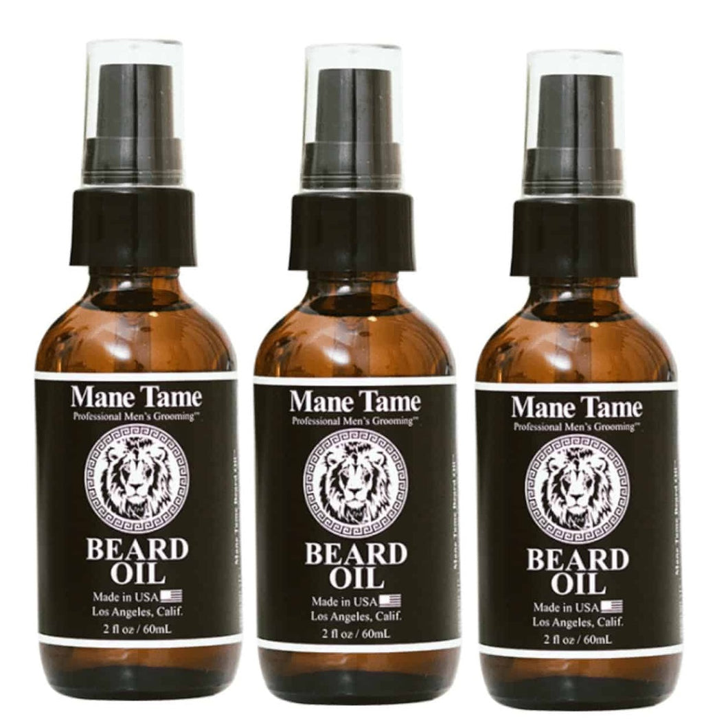 Mane Tame Beard Oil 2oz 3-Pack