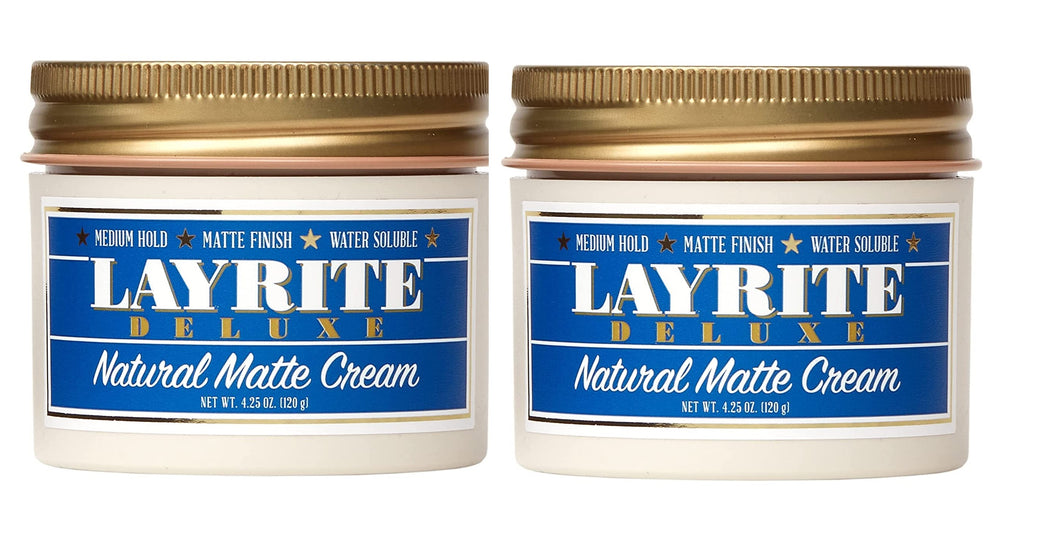 Layrite  Natural Matte Creme 4oz 2pack