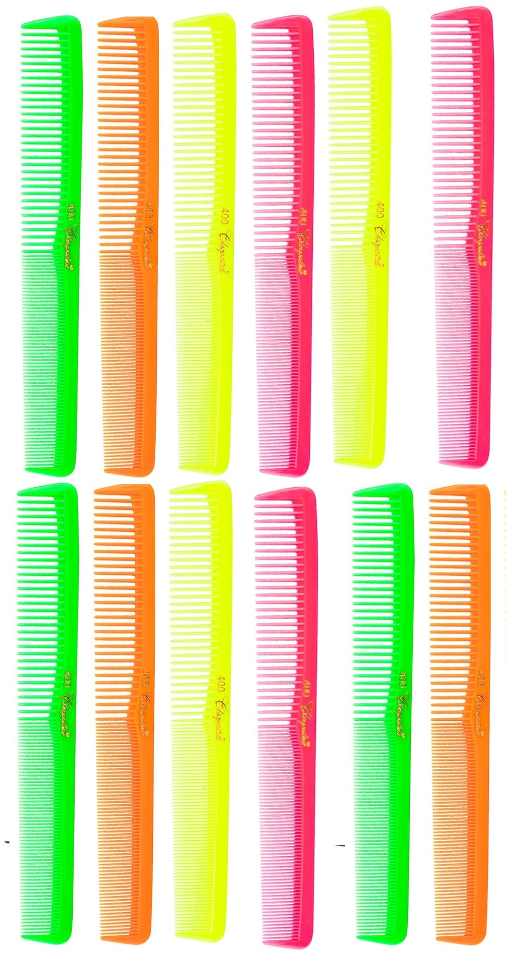 Krest Cleopatra #400 Neon Assorted  Combs 12Pk