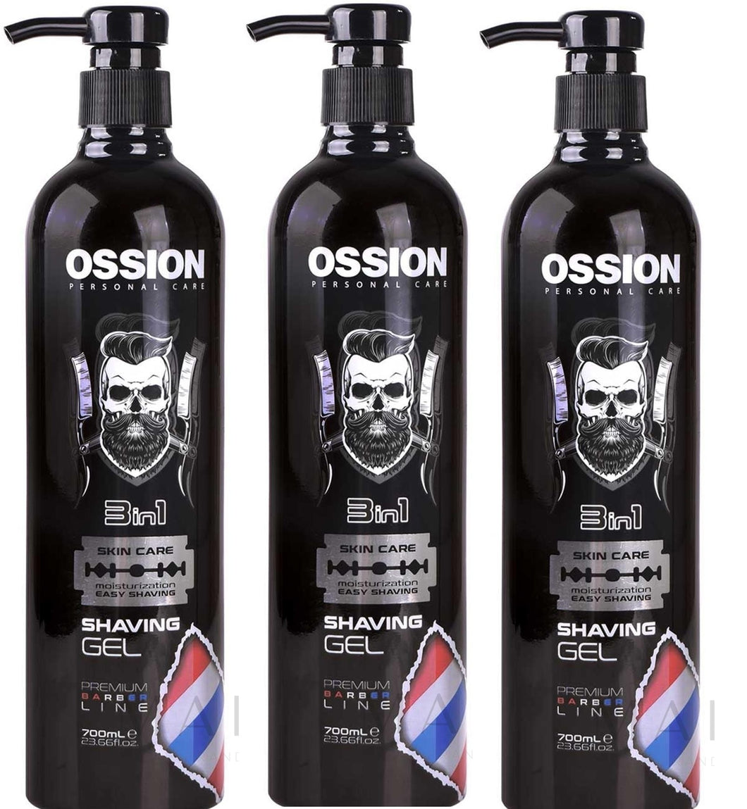 Morfose Ossion Shaving Gel 23.66 oz 3-Pack