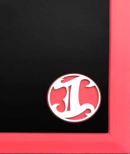 IBC  Barber Mat  Black with Pink  Border and WhitePink Logo