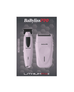 BaBylissPro Limited Edition LithiumFX+ Trimmer & Double-Foil Shaver Prepack (Pink)