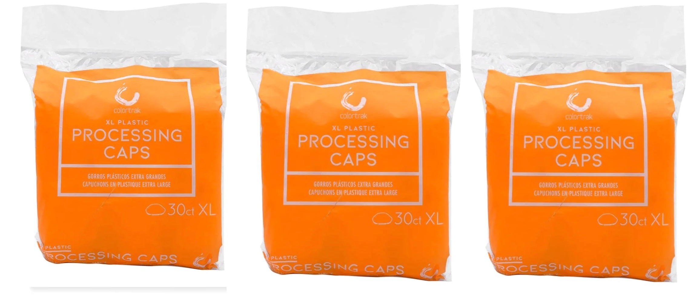 Processing Caps Colortrak Clear Plastic Processing Caps 30ct 3Pack – Barber Salon Pro