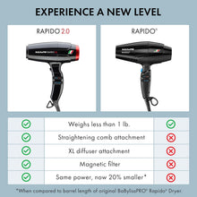 Load image into Gallery viewer, BaBylissPRO High Speed Rapido 2.0 Hair Dryer
