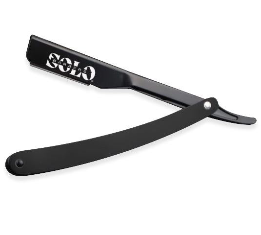 Solo Barbers Matte Black Straight Razor