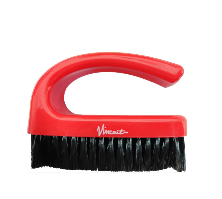 Vincent Barber Red  C Handle Brush