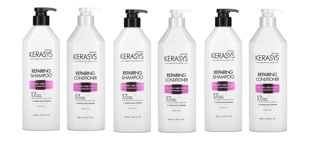Kerasys Repair Shampoo and Conditioner 6pack